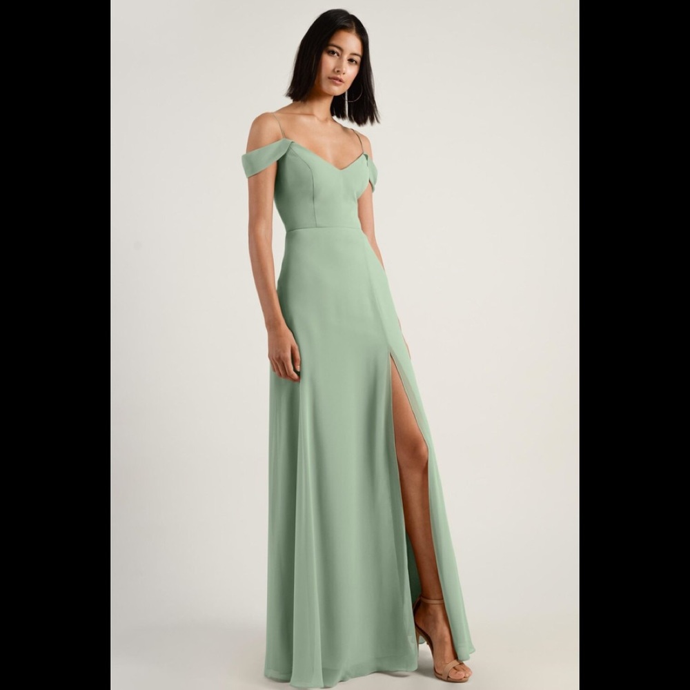Jenny Yoo priya cold shoulder gown